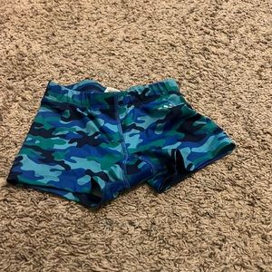 Girls athletic cheer shorts